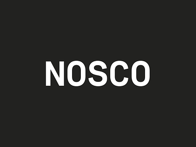 New Nosco Logo branding identity logo typography