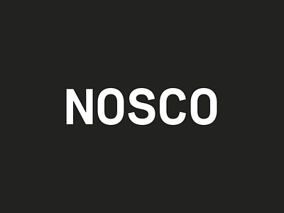New Nosco Logo branding identity logo typography