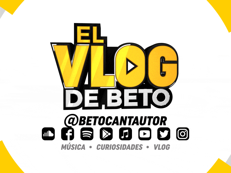 Logo Animation ▸El Vlog de BETO 4K ® 2d 3d after effects animation design intro logo logo animation mograph motion motion graphics