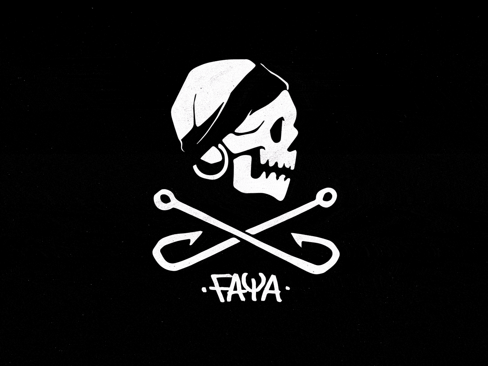 Logo Animation ▸FAYA ® 2D FLAT ID 2d 3d after effects animation flat gif intro logo loop loop animation mograph motion motion graphics pirate pirates skull skull art skull logo skulls