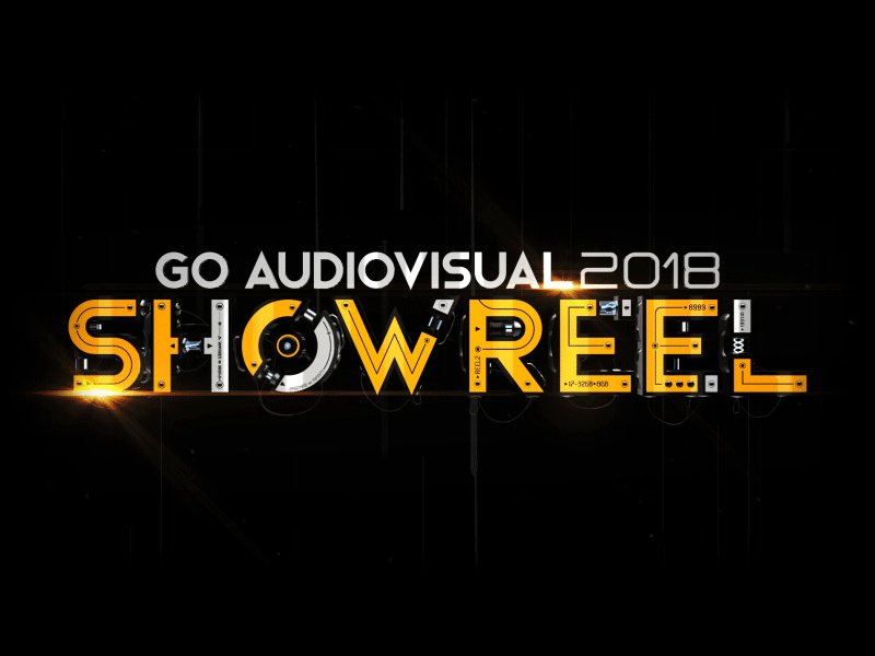 SHOWREEL 2018 ▸ GO Audiovisual 2018 2d 3d 3d text after effects animation demo reel design drone element 3d motion motion graphics showreel tech tech design typography