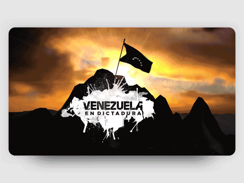 Logo Animation ▸ Venezuela En Dictadura 3d after effects animation design dictadura dictator flag freedom intro intro screen journalism libertad motion motion graphics protest protestas riot serie title sequence venezuela