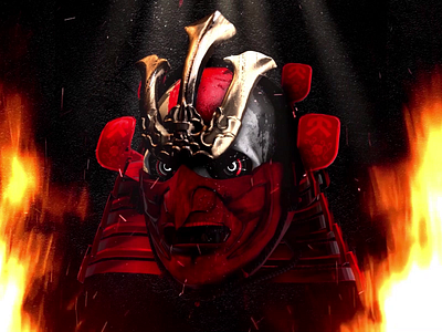 GIF ▸ Skull Series | Samurai ☠ 3d 3d art after effects animation gif gif animation gif art japan mograph mograph mentor motion motion graphics samurai serie skull skull a day skull logo tech tech design war