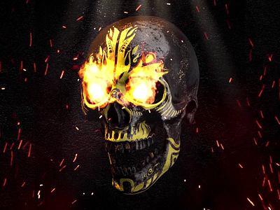 GIF ▸ Skull Series | Fire Culture ☠ after effects animation culture design eyes fire gif gif animation gif art mexican mexico mograph mograph mentor motion motion graphics serie series skull skull a day skull logo