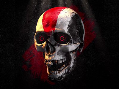 GIF ▸ Skull Series | Tribal Warrior ☠ 3d 3d art after effects animation design gif gif animation gif art god of war kratos mograph mograph mentor motion motion graphics paint skull skull a day skull logo tribal tribes