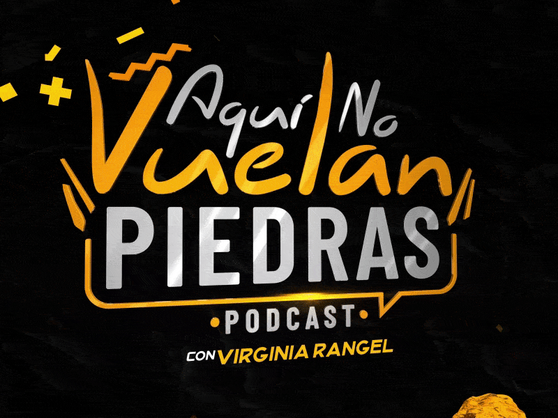 Logo Animation ▸Aquí No Vuelan Piedras ® | PODCAST 2d 3d after effects animation design intro logo mograph motion motion graphics