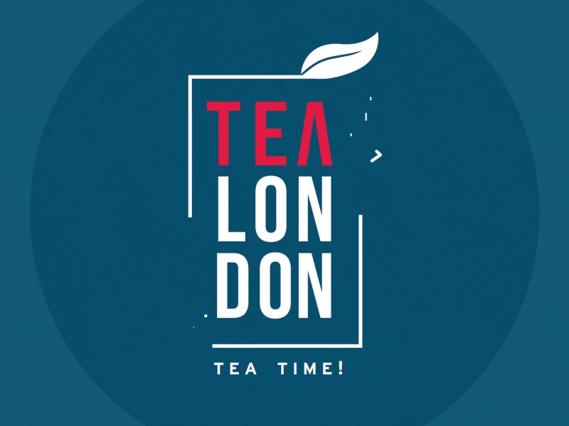 Logo Animation ▸TEA LONDON ® 2d after effects animation branding branding and identity design flat intro logo motion motion graphics