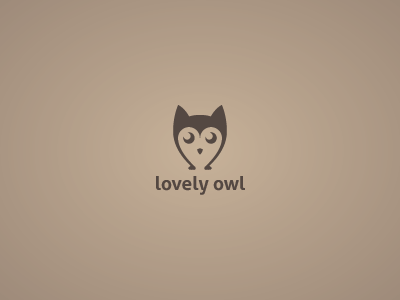 lovely owl animal bird branding heart logo lovely nature owl