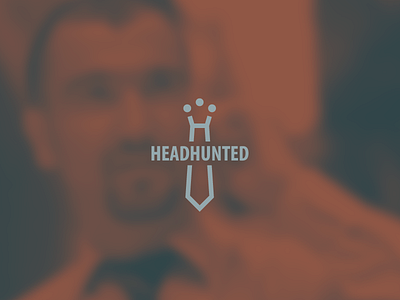 HEADHUNTED h headhunted headhunting logo man necktie people