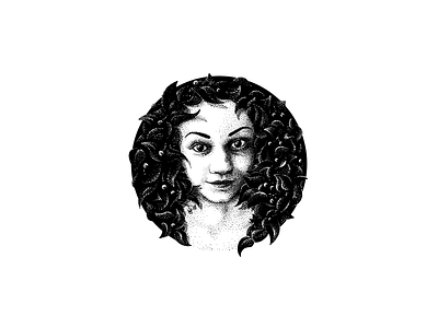 Girl drawing face girl girl illustration portrait
