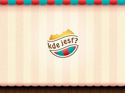 kde jesť? cake cupcake eat fast food logo meal sweet