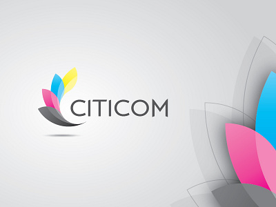 CITICOM (concept) branding c cmyk colors corporate flying identity logo papers print stationery