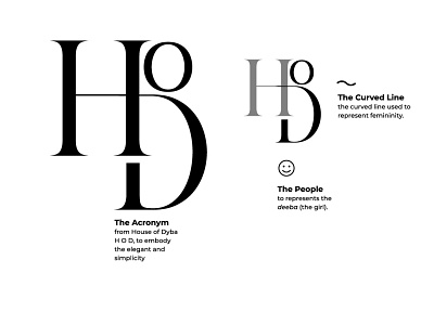 House Of Dyba Logogram brand identity branding design editorial design graphic design logo vector