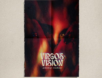 Virgo's Visions astrology reading flyer astrology branding horoscope poster tarot typography virgo vision zodiac