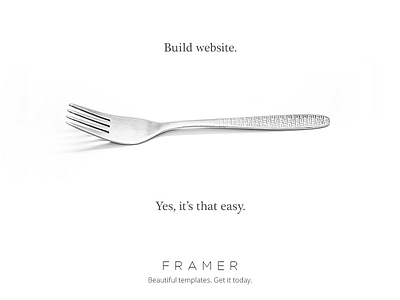 Framer - Component-Based Multi-Purpose Framework clean design flat landing layout minimal modern ui ux web web design website