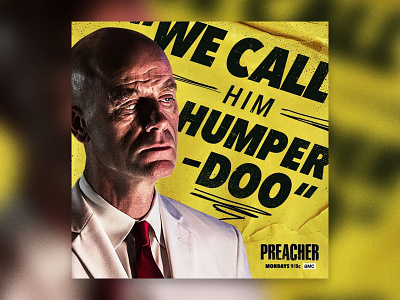 AMC | Preacher | Social Media design typography