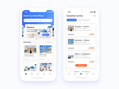 Travel app design 02 app color tourism ui ux