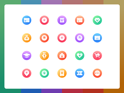 20 icons exercise —2 app color design icon ui