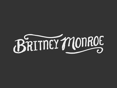 Britney Monroe brush country lettering logo paint type typography