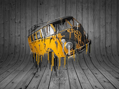 VW Samba Yellow | DRIPPIN’ WITH AWESOMENESS iPhone & Android android design illustration iphone wallpaper
