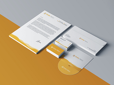 Stationary Design For Rain Tech branding design stationery