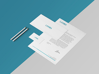 LANDA Stationary branding design stationery