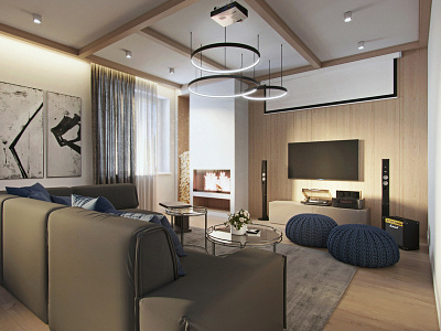 Interior visualization for «Sigma» 3dmax interior rendering visualization