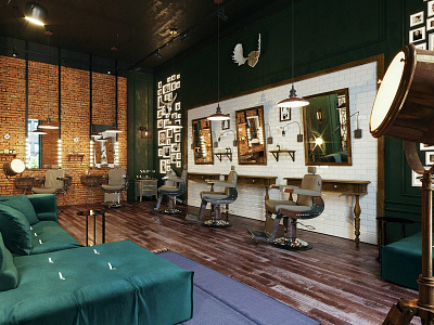 Barbershop interior