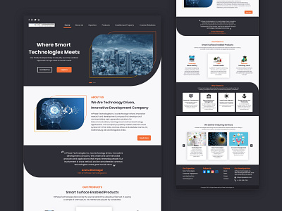 Landing page illustrator log ui design ui ux website uxdesign webdesign