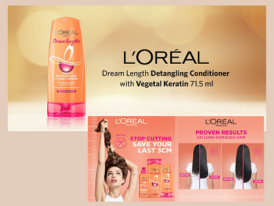 Loreal Conditioner info design graphic design illustration ui web website