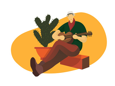 man and guitar