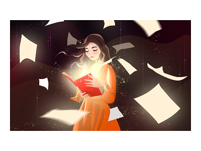 The girl who opened the magic book