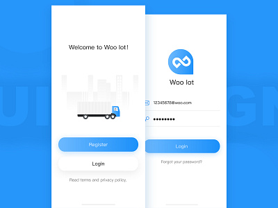 Login Page App UI