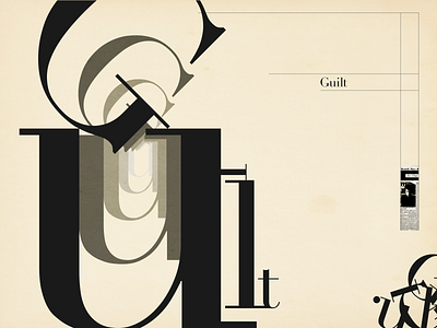 Guilt—International Typographic swiss swiss design swiss poster swiss style type typeface typo typographic typography typography art typography design