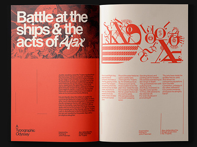 Spread for Typographic Odyssey Magazine