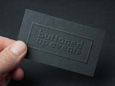 Business cards for Buttoned Up Events