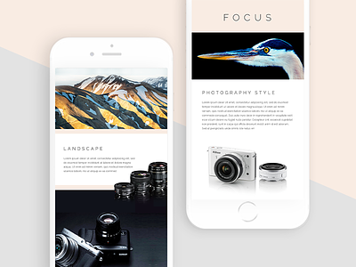 App Designs app design camera clean invite minimal mobile pastals photography simple ui ux website