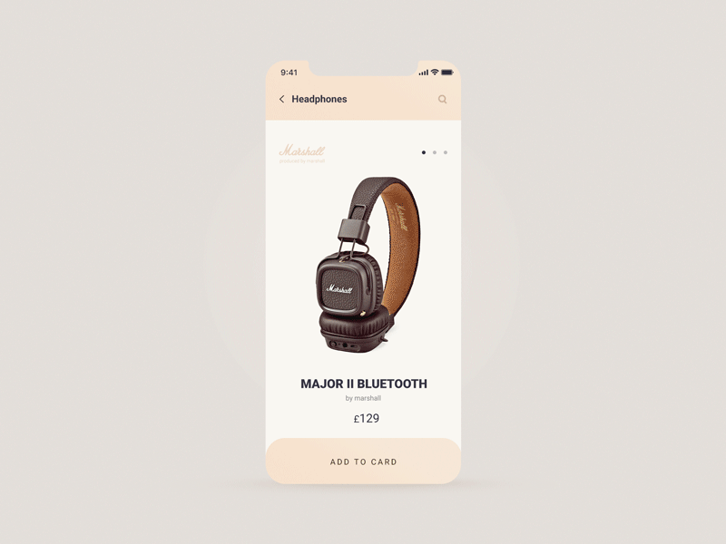 Online Store App Concept after affects app design app headphones interaction interface iphone x luxury online store ui ux