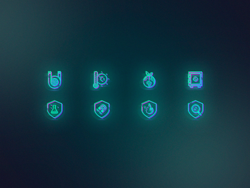 Neon Icons Concept after effect animation art design icon illustrator interace interaction ios motion neon neon light ui ux