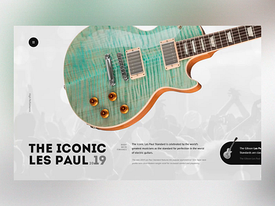Guitar Screen Concept adobe after effect animaiton animation app app concept art banner design guitar illustration interaction interface music typography ui ux