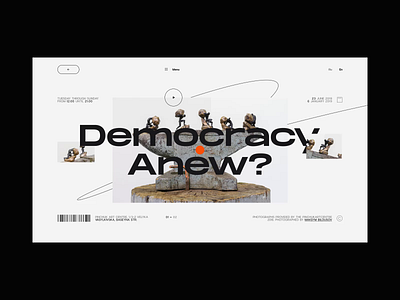 Design Concept: Democracy Anew aftereffects animation art editorial font design mouse parallax scroll type type design typedesign typeface video