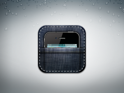 Pocket Design icon ios iphone jean mobile pocket