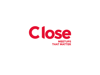 Close Logo branding clean flat logo logo design logotype minimal negative space simple