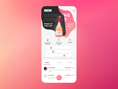Vivino app UI app application clean flat minimal mobile app simple ui ux vivino wine