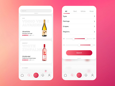 Vivino app UI