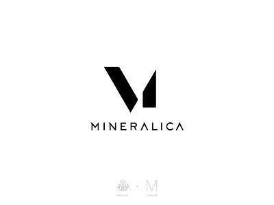 Mineralica logo beauty logo branding clean clever logo cosmetic logo logo logo inspiration skincare logo