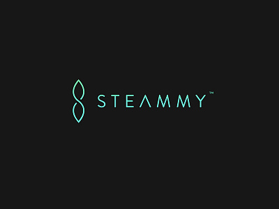 Steammy logo branding clean design flat leaf logo plant s s logo