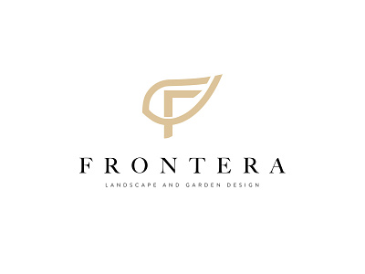 Logo design for Frontera branding clean creative design f f logo flat logo logo design minimal simple vector