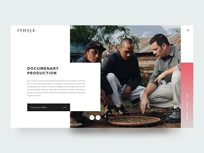 Service page for Inhale Films