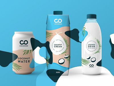 Coconox branding clean coconut coconut cream coconut milk coconut water corporate identity corporate identity design design flat illustration logo logo design minimal packaging packagingdesign simple